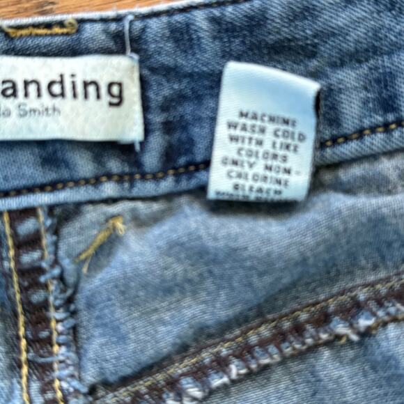 Y2K Vintage Denim Skirt Size 10 High Waist A-Line Midi 90s Cottage Boho - Picture 6 of 8